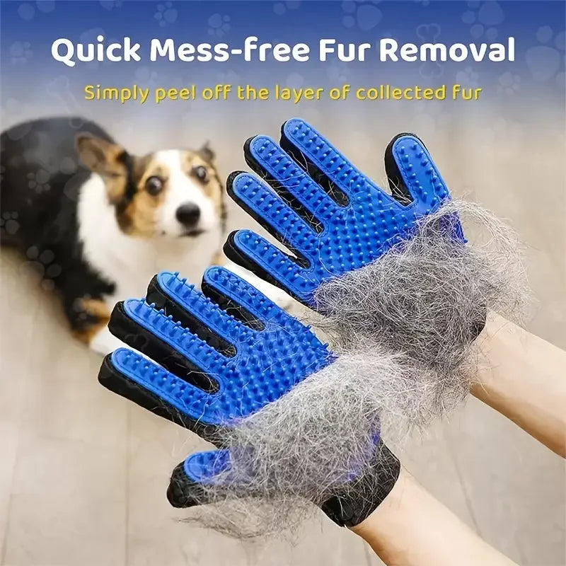 Gants de toilettage pour animaux de compagnie, brosses pour chat, perte douce, efficac, mitaines, gants de lavage pour chiens, chats et chevaux