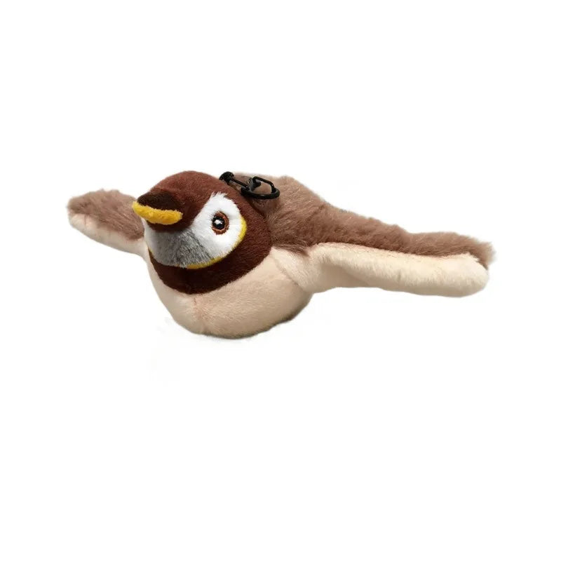 Jouet en peluche sensible au toucher pour chats d'intérieur, oiseau qui bat des ailes, ne vole pas, jouets pour chats
