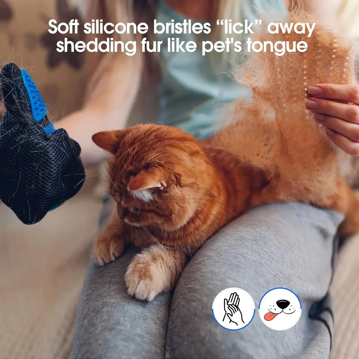Gants de toilettage pour animaux de compagnie, brosses pour chat, perte douce, efficac, mitaines, gants de lavage pour chiens, chats et chevaux