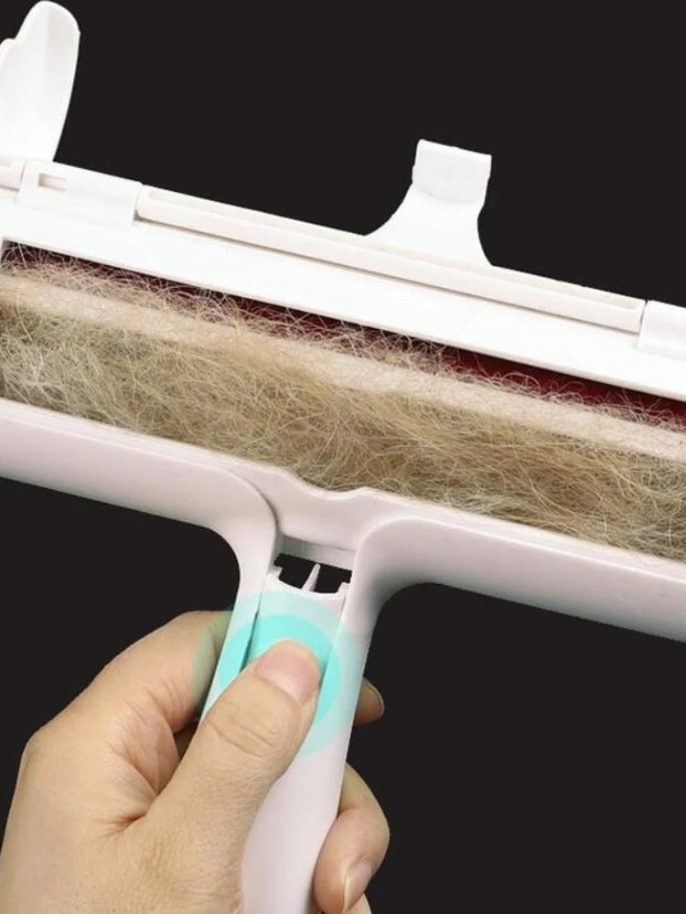 Rouleau autonettoyant pour poils d'animaux, poils de chat, charpie, une brosse à main, épilateur pour animaux de compagnie, 2 voies remodelées, chien, meubles