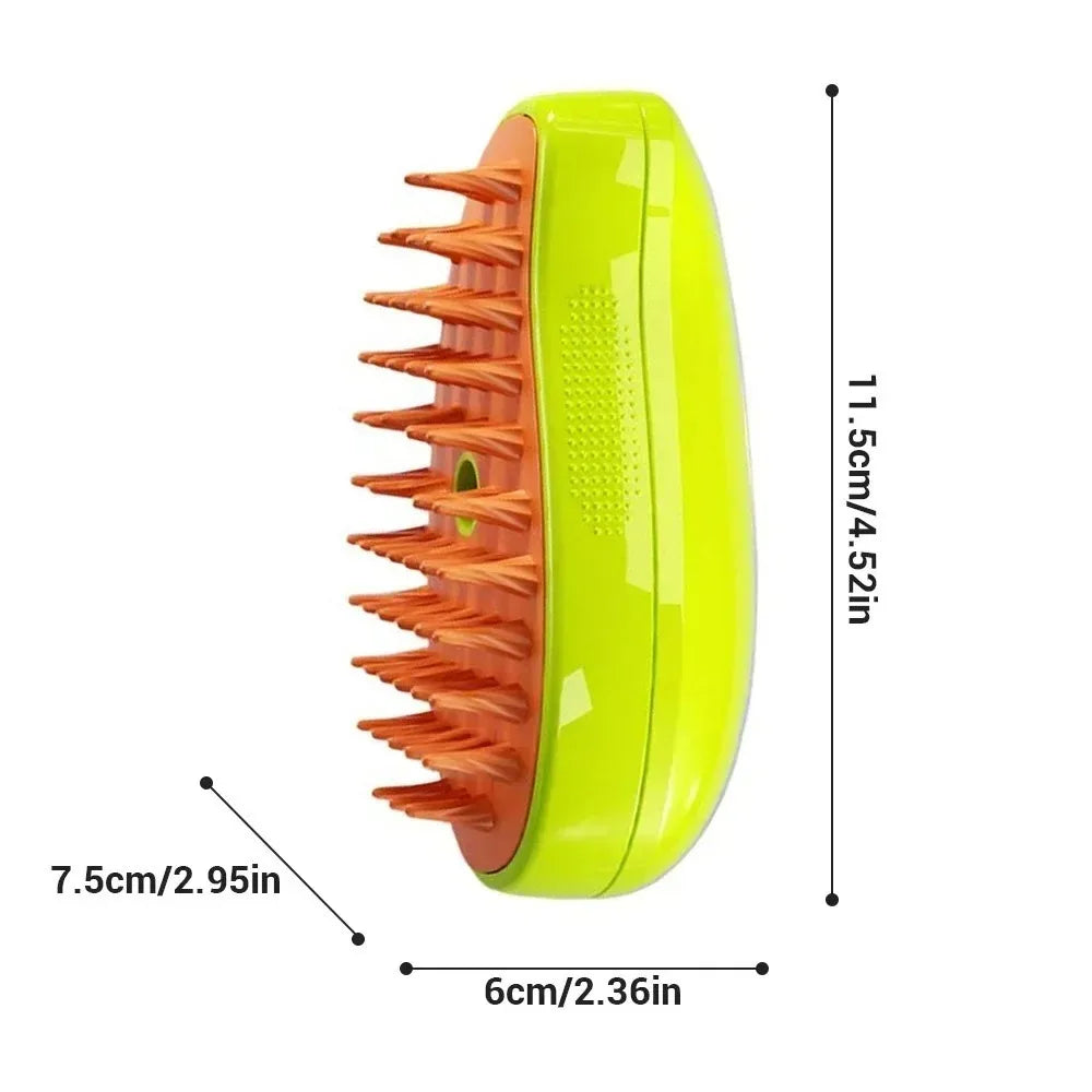 Pulvérisateur électrique pour massage, brosse à vapeur pour chat et chien, outil de toilettage pour animaux de compagnie, perte de cheveux, 3 en 1, peignes de massage