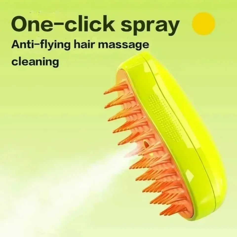 Pulvérisateur électrique pour massage, brosse à vapeur pour chat et chien, outil de toilettage pour animaux de compagnie, perte de cheveux, 3 en 1, peignes de massage