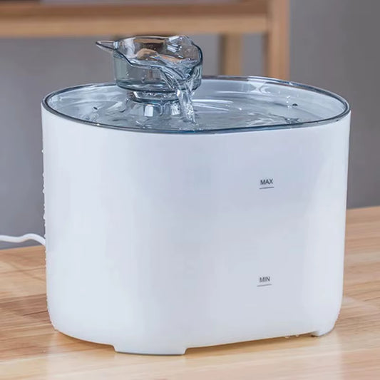 Fontaine à eau à recirculation automatique pour chats et chiens, distributeur d'eau, pompe muette électrique USB, oreille de chat, fontaine à boire pour animaux de compagnie