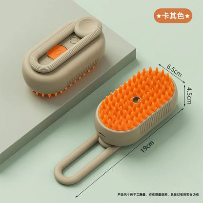 Pulvérisateur électrique pour massage, brosse à vapeur pour chat et chien, outil de toilettage pour animaux de compagnie, perte de cheveux, 3 en 1, peignes de massage